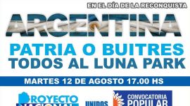 Fondos buitre: realizan un acto en respaldo al Gobierno en el Luna Park - 200x125