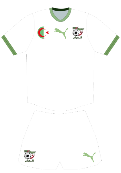 Equipación de la selección de Argelia para el Mundial de Brasil 2014