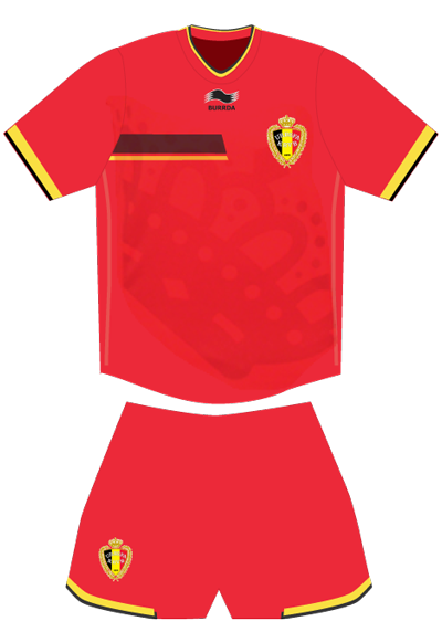 Equipación de la selección de Bélgica para el Mundial de Brasil 2014