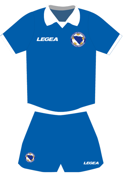 Equipación de la selección de Bosnia y Herzegovina para el Mundial de Brasil 2014