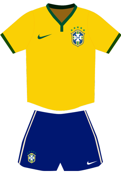 Equipación de la selección de Brasil para el Mundial de Brasil 2014