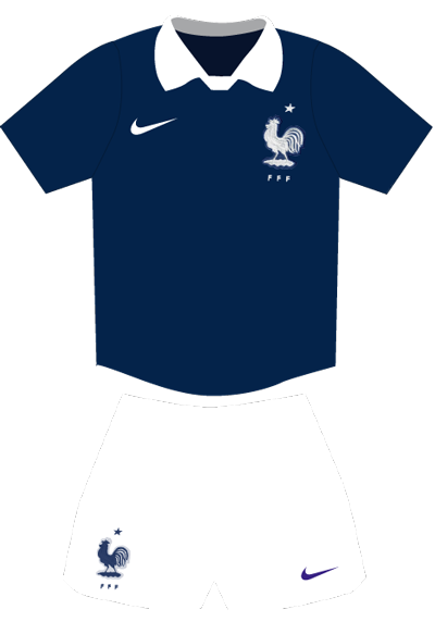 Equipación de la selección de Francia para el Mundial de Brasil 2014