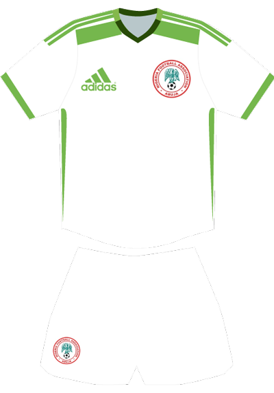 Equipación de la selección de Nigeria para el Mundial de Brasil 2014
