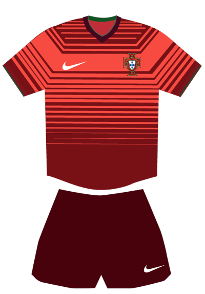Equipación de la selección de Portugal para el Mundial de Brasil 2014