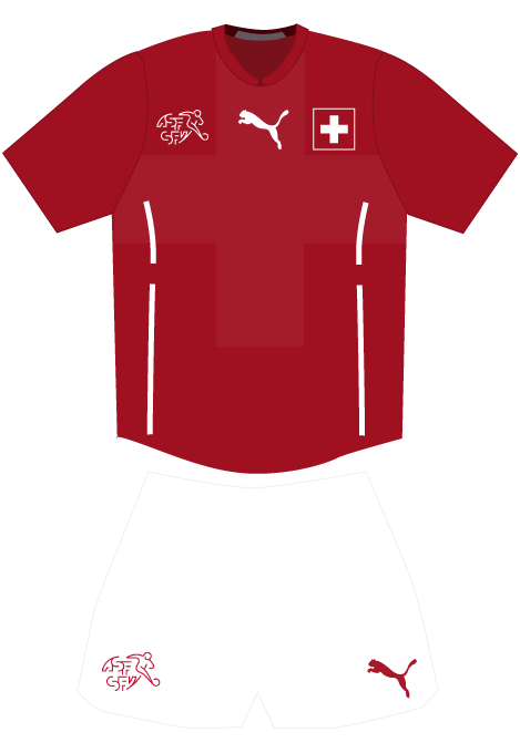 Equipación de la selección de Suiza para el Mundial de Brasil 2014